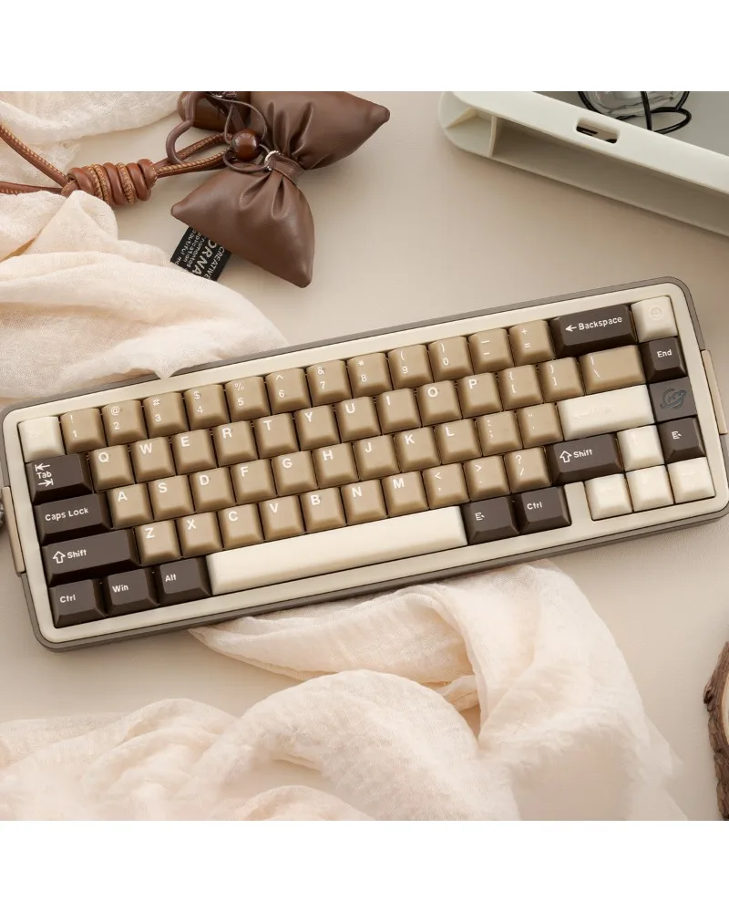 Keycap full set of PBT + PC two-color original 61/64/75 mint semi-transparent mechanical keyboard
Keycap full set of PBT + PC two-color original 61/64/75 mint semi-transparent mechanical keyboard