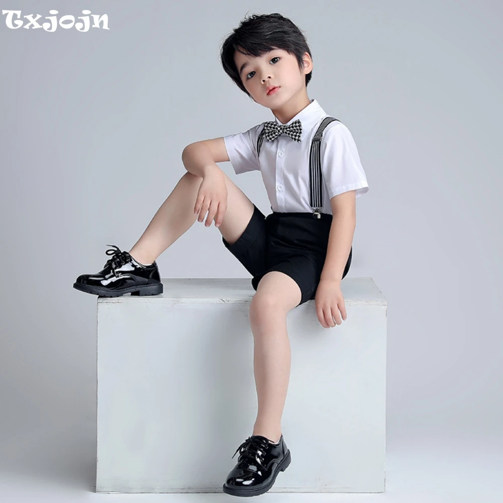 Summer Breathable Children's Fashionable Overalls Sets 4 Pieces Beach Wedding Ring Bearer Outfit Hot Sale kids Jumpsuit For Play 
Summer Breathable Children's Fashionable Overalls Sets 4 Pieces Beach Wedding Ring Bearer Outfit Hot Sale kids Jumpsuit For Play