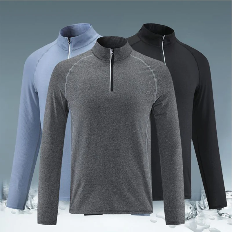 Men's Fitness Clothing, Running Training Clothing, Breathable And Quick-Drying T-Shirt, Casual Long-Sleeved lapel Sports Top
Men's Fitness Clothing, Running Training Clothing, Breathable And Quick-Drying T-Shirt, Casual Long-Sleeved lapel Sports Top