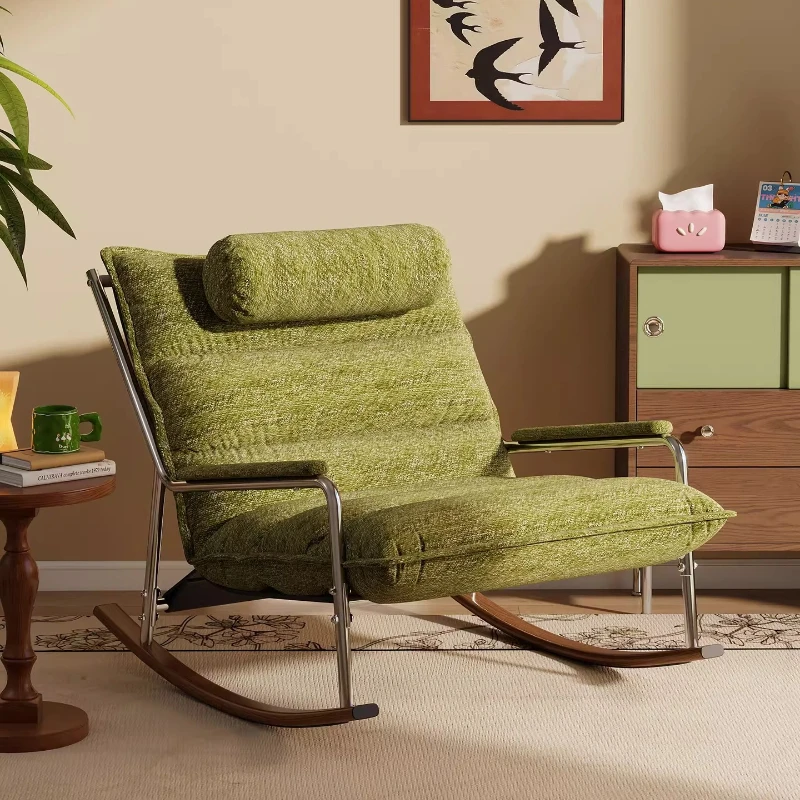 Retro rocking chair Adult recliner Balcony Leisure Sleeping Reclining Leisure Backrest Rocking chair Lazy sofa Single chair
Retro rocking chair Adult recliner Balcony Leisure Sleeping Reclining Leisure Backrest Rocking chair Lazy sofa Single chair