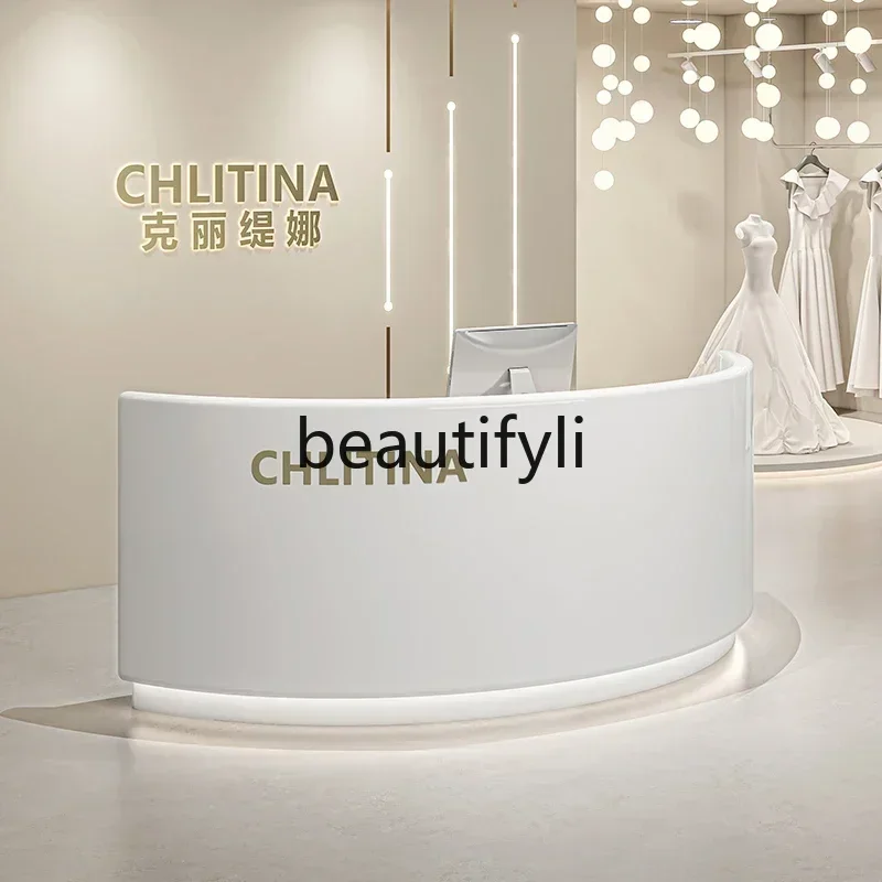 35Reception Desk Clothing Store Beauty Salon Bar Counter Yoga Studio Medical Academy Reception Desk Curved Cashier Front Desk
35Reception Desk Clothing Store Beauty Salon Bar Counter Yoga Studio Medical Academy Reception Desk Curved Cashier Front Desk