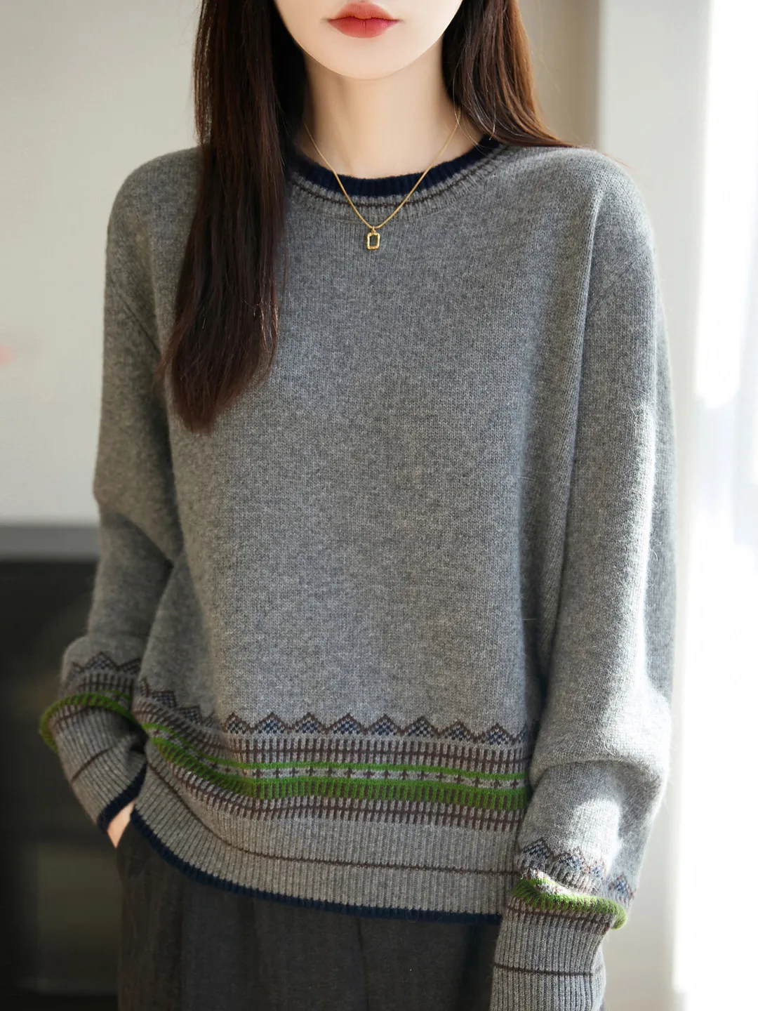 Женский вязаный свитер Thiened, круглый, с вышивкой, утягивающая внутренняя одежда, теплый базовый слой, удобный мягкий шерстяной топ
Женский вязаный свитер Thiened, круглый, с вышивкой, утягивающая внутренняя одежда, теплый базовый слой, удобный мягкий шерстяной топ