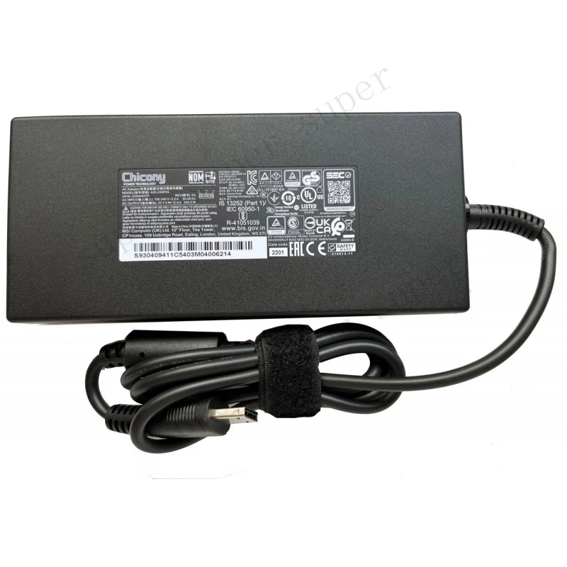 Адаптер переменного тока S+ Chicony 20V 12A 240W для ноутбука MSI Creator Z16P B12UHT-041
Адаптер переменного тока S+ Chicony 20V 12A 240W для ноутбука MSI Creator Z16P B12UHT-041