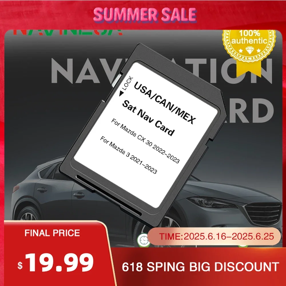 2023 for Mazda 3 CX-30 Vehicle Navigation Update System Software Sat Nav Newest Update USA/CAN/MEX Maps Accessories SD Card GPS
2023 for Mazda 3 CX-30 Vehicle Navigation Update System Software Sat Nav Newest Update USA/CAN/MEX Maps Accessories SD Card GPS