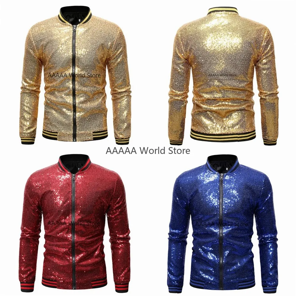 Cosplay Sequin Dance Jacket Men Loose Zipper Cardigan Casual Streetwear Glitter Decoration Jacket Multiple Colors
Cosplay Sequin Dance Jacket Men Loose Zipper Cardigan Casual Streetwear Glitter Decoration Jacket Multiple Colors