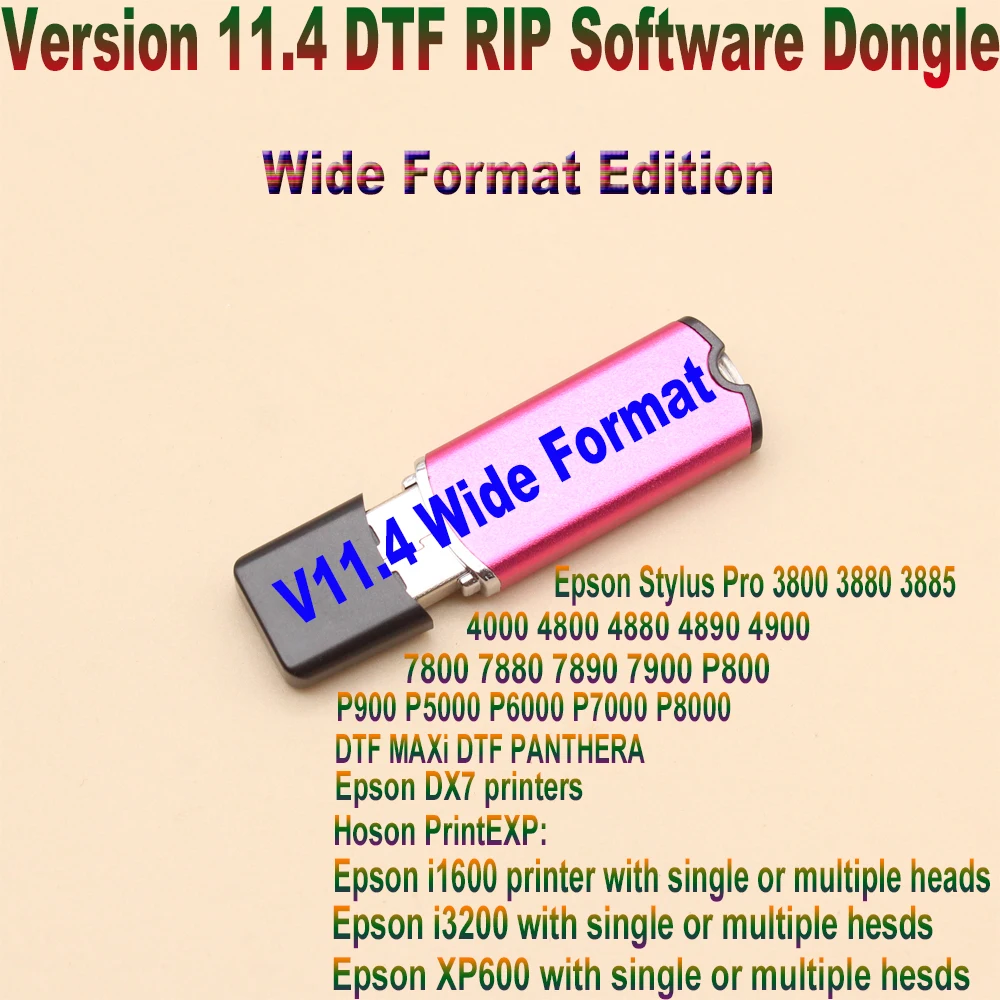 DTF V11.4 RIP Software USB Dongle Key For Epson L18050 L8050 L8180 L1800 ET 5800 5850 Hoson i3200 i1600 P900 P7000 P6000 P5000
DTF V11.4 RIP Software USB Dongle Key For Epson L18050 L8050 L8180 L1800 ET 5800 5850 Hoson i3200 i1600 P900 P7000 P6000 P5000