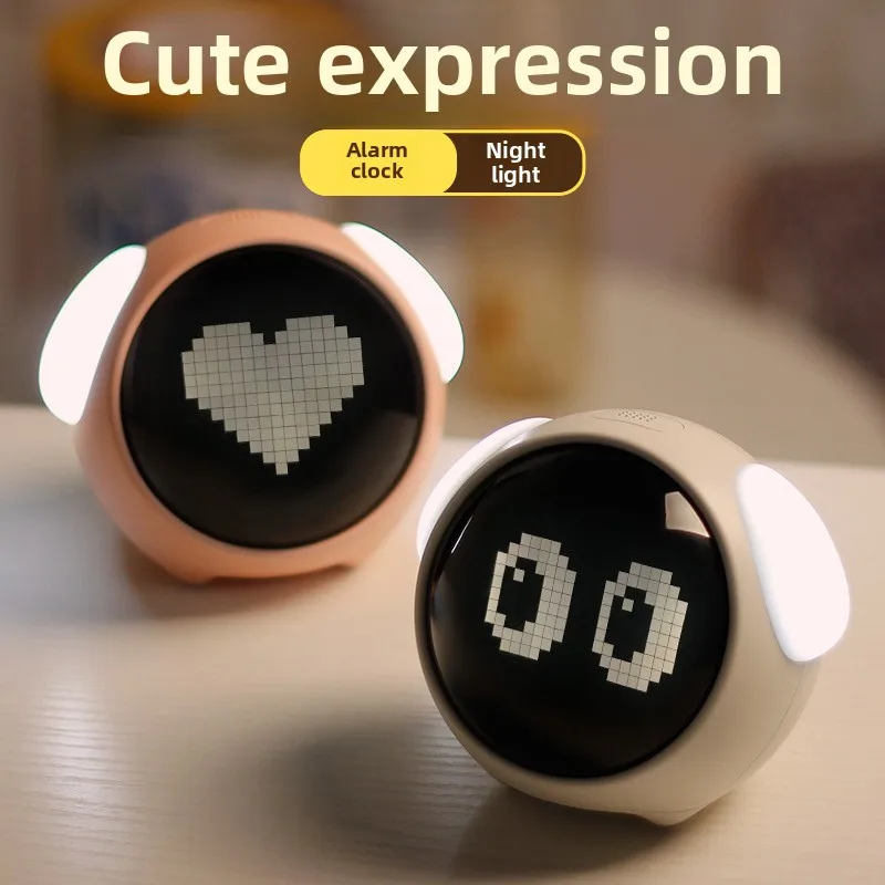 LED Children's Expression Pixel Alarm Clock Intelligent Night Light Student Bedside Bedroom Home Interior Decoration Table Lamp
LED Children's Expression Pixel Alarm Clock Intelligent Night Light Student Bedside Bedroom Home Interior Decoration Table Lamp