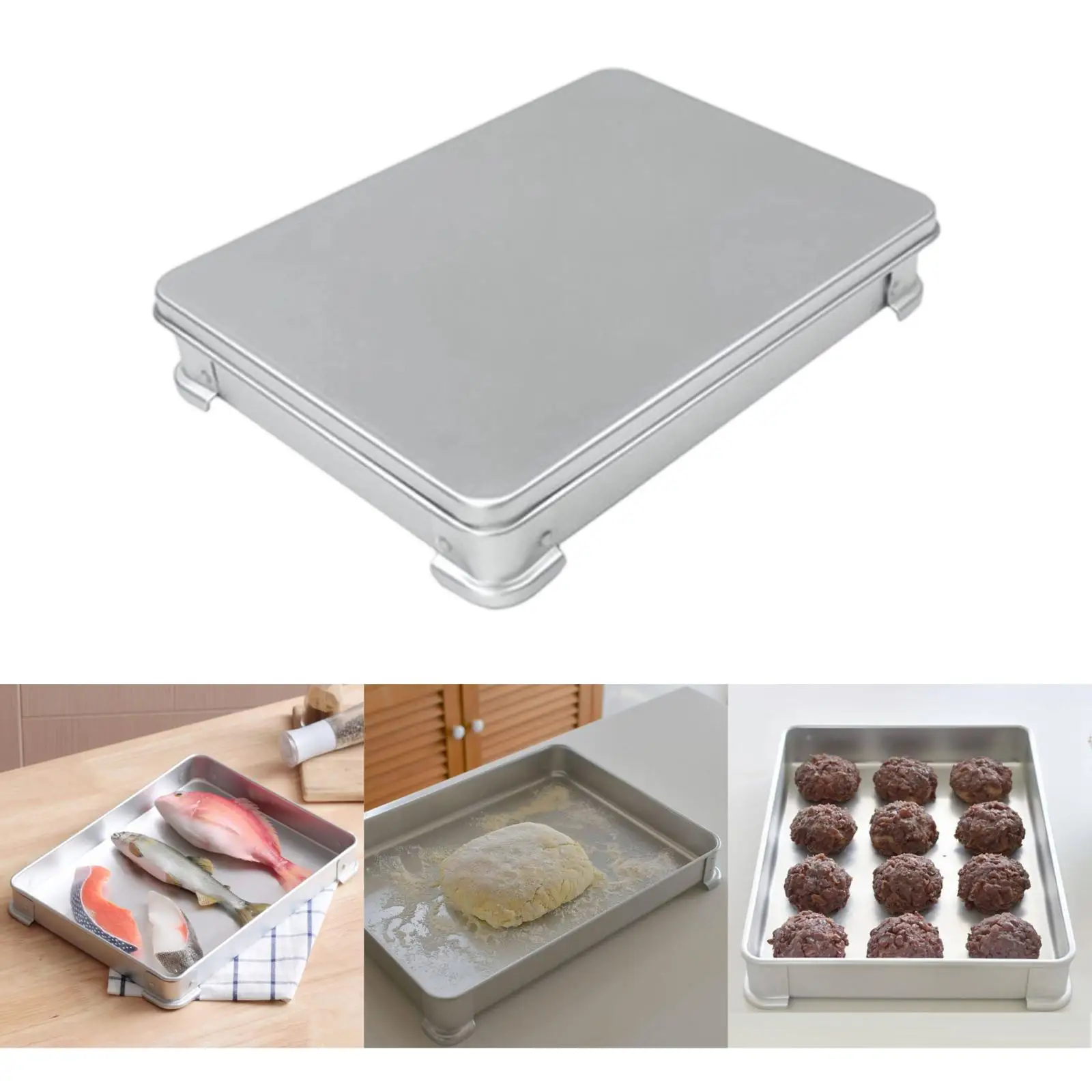 Fridge Dumpling , Storage Container, Durability Aluminum, Refrigerator Fresh Keeping Box, for Vegetables, Fruits
Fridge Dumpling , Storage Container, Durability Aluminum, Refrigerator Fresh Keeping Box, for Vegetables, Fruits