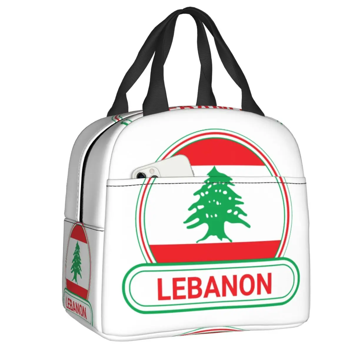 Custom Lebanon Country Badge Insulated Lunch Bags for Camping Travel Lebanon Flag Leakproof Thermal Cooler Bento Box Women Kids
Custom Lebanon Country Badge Insulated Lunch Bags for Camping Travel Lebanon Flag Leakproof Thermal Cooler Bento Box Women Kids