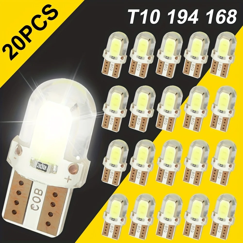 20 шт. 12В автомобильных светодиодных ламп T10 194 168 W5W 2825 белые COB LED для подсветки номерного знака и салона, 6000K, для легковых и грузовых автомобилей, прицепов, фургонов
20 шт. 12В автомобильных светодиодных ламп T10 194 168 W5W 2825 белые COB LED для подсветки номерного знака и салона, 6000K, для легковых и грузовых автомобилей, прицепов, фургонов