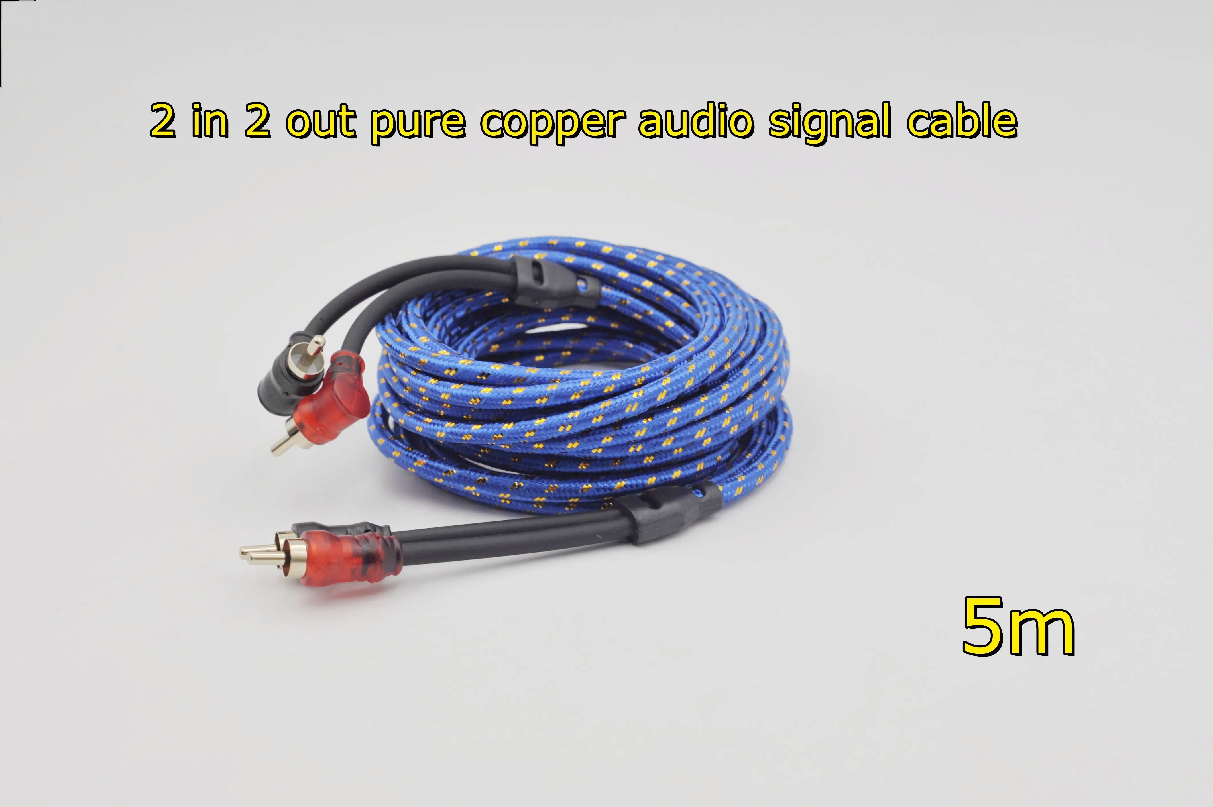 RCA Cable 2 Rca To 2 Rca Stereo Cables Male To Male Aux Cable Jack for Home Theater HDTV TV DVD Loudspeaker Box Power Amplifier
RCA Cable 2 Rca To 2 Rca Stereo Cables Male To Male Aux Cable Jack for Home Theater HDTV TV DVD Loudspeaker Box Power Amplifier