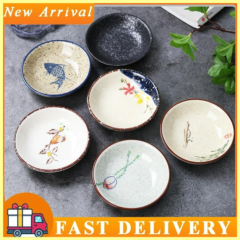 6 шт. керамическая тарелка в японском стиле, посуда для соевого соуса, фарфоровые миски, набор из 6 круглых маленьких тарелок для закусок для кухонной посуды
6 шт. керамическая тарелка в японском стиле, посуда для соевого соуса, фарфоровые миски, набор из 6 круглых маленьких тарелок для закусок для кухонной посуды