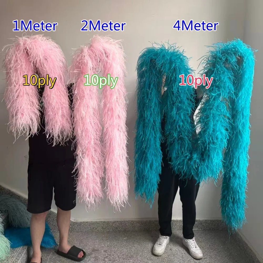Wholesale 10Ply Ostrich Feather Boa Trim,0.5-4M Natural Feather, DIY Decoration for Wedding Outfit, Skirt, Tops and Custom Shawl
Wholesale 10Ply Ostrich Feather Boa Trim,0.5-4M Natural Feather, DIY Decoration for Wedding Outfit, Skirt, Tops and Custom Shawl