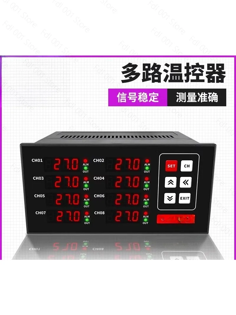 2-channel 6-channel 8-channel PID temperature control upper and lower limit control intelligent temperature controller
2-channel 6-channel 8-channel PID temperature control upper and lower limit control intelligent temperature controller