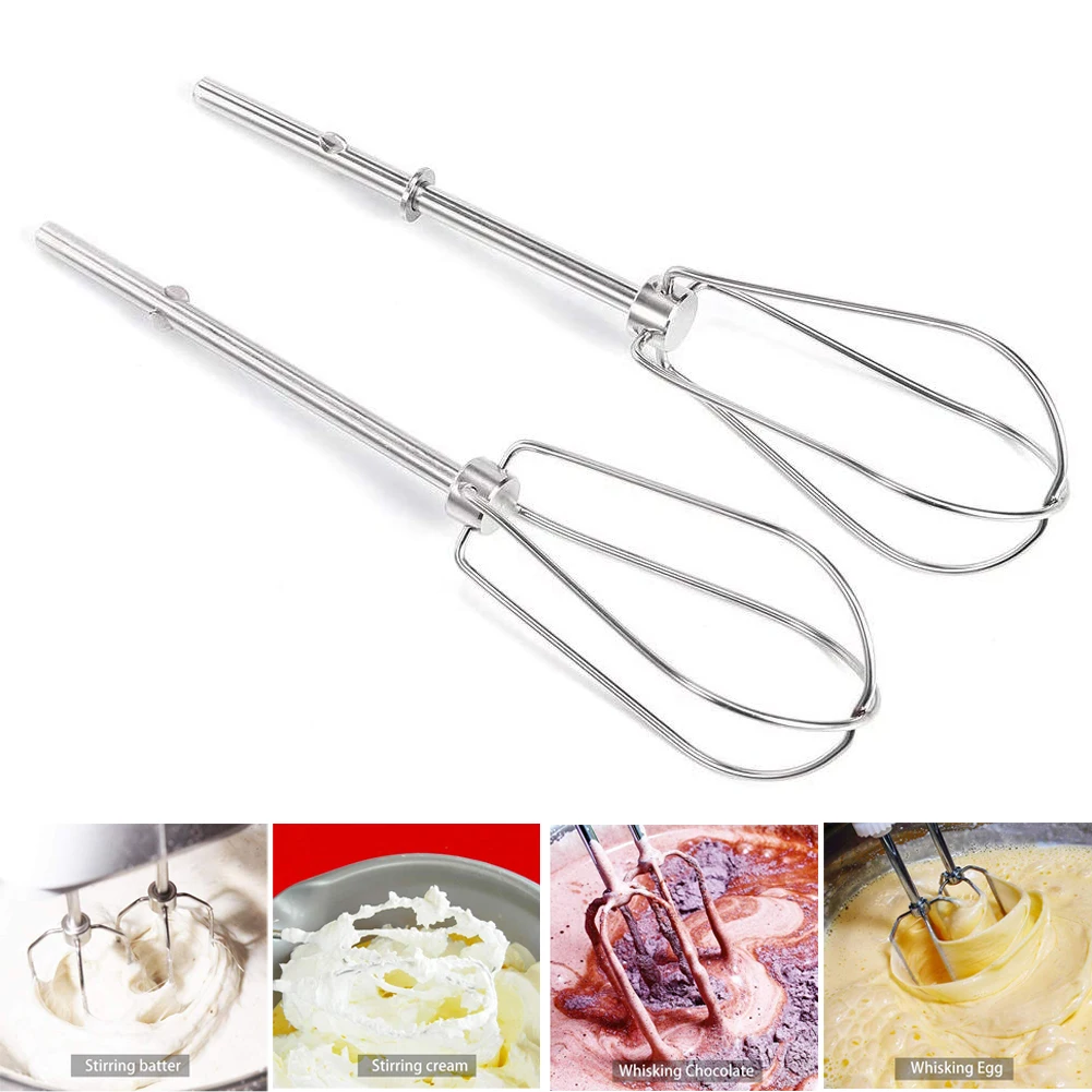 2pcs Stainless Steel Mixing Rods Sticks Mixer Attachment Flour Cake Whisk Kitchen Tool For KHM2B W10490648 KHM926 Hand Mixer
2pcs Stainless Steel Mixing Rods Sticks Mixer Attachment Flour Cake Whisk Kitchen Tool For KHM2B W10490648 KHM926 Hand Mixer