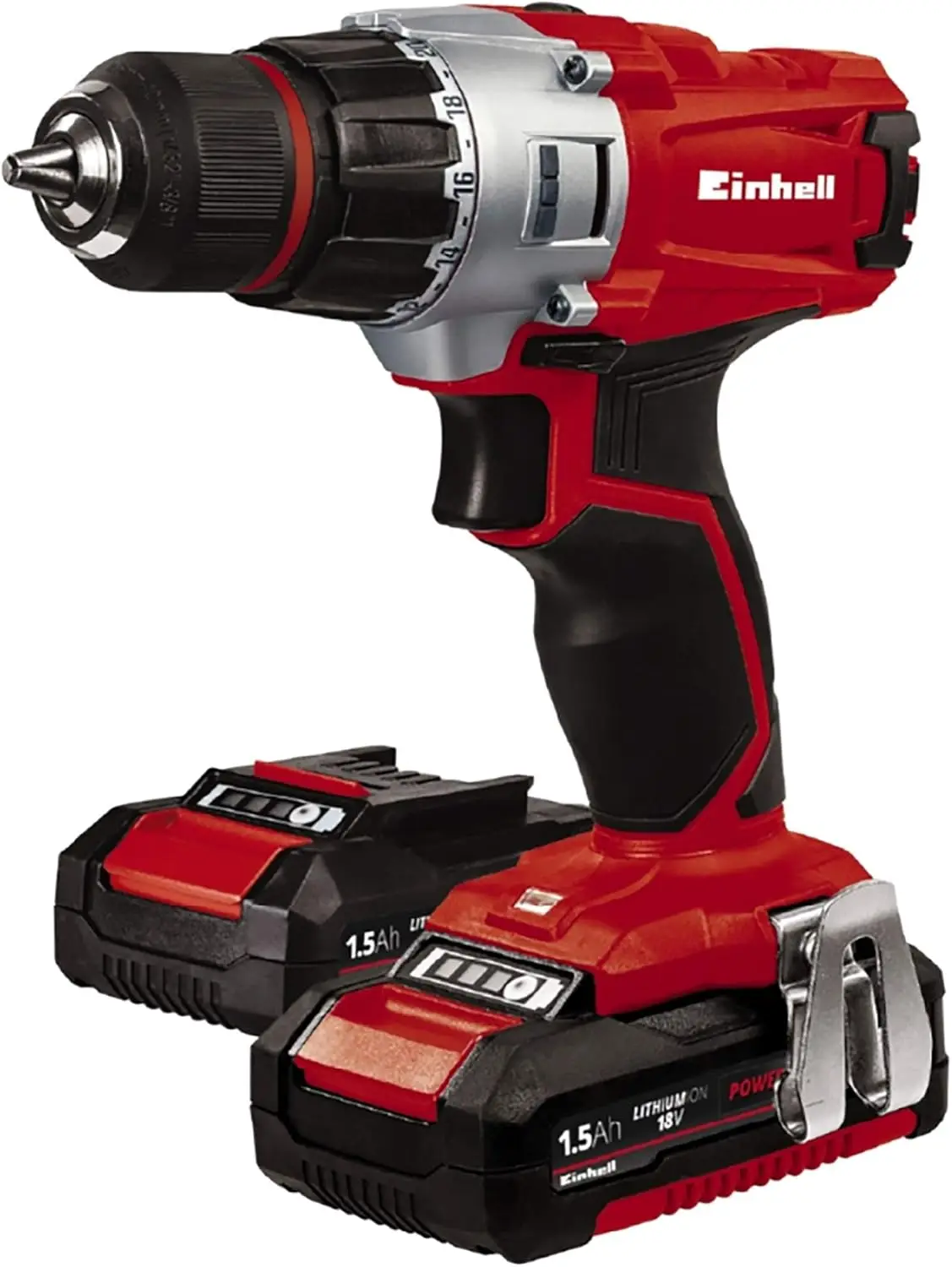 TE-CD Power X-Change 18-Volt Cordless 2-Speed 1250 RPM MAX, 20+1 Torque Setting Workshop Drill/Driver, w/Case, Belt Clip, Keyles
TE-CD Power X-Change 18-Volt Cordless 2-Speed 1250 RPM MAX, 20+1 Torque Setting Workshop Drill/Driver, w/Case, Belt Clip, Keyles