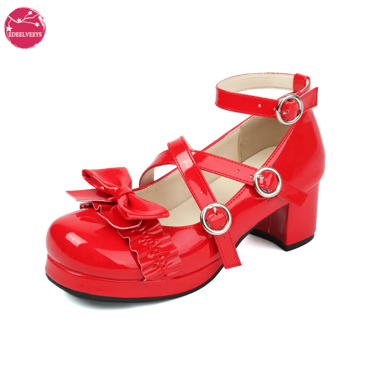 Women's Kawaii Platform Ankle Strap Chunky Heel Mary Jane Pumps - Lolita Cute Closed-Toe Goth Strappy Bow Party Dress Shoes
Women's Kawaii Platform Ankle Strap Chunky Heel Mary Jane Pumps - Lolita Cute Closed-Toe Goth Strappy Bow Party Dress Shoes