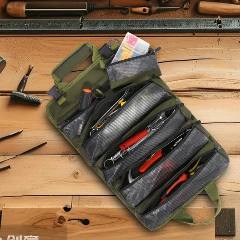 MultiPocket Portable Tool Storage Bag Organizers Roll Up Construction Nylon Fabric For Electricians And DIY Projects L4MF
MultiPocket Portable Tool Storage Bag Organizers Roll Up Construction Nylon Fabric For Electricians And DIY Projects L4MF