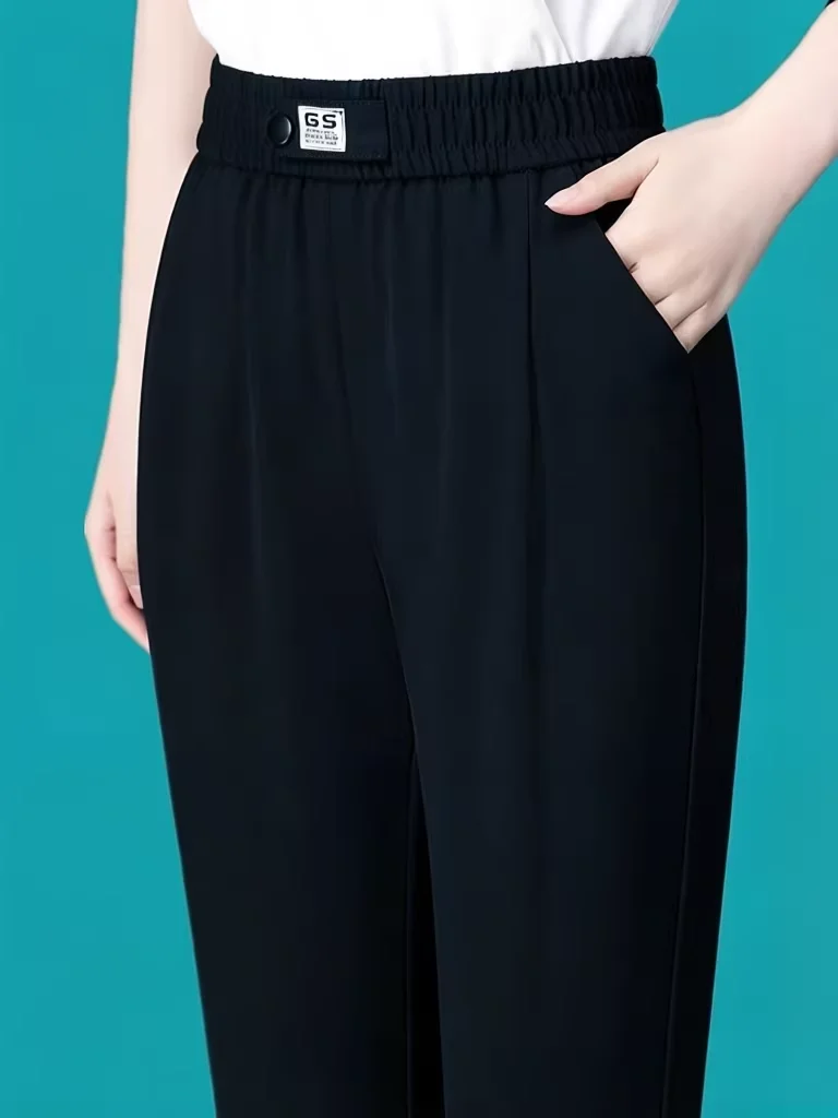Summer Thin Ice Silk Nine Points Casual Pants Women's Loose Slimming Cabbage Pants High Waist Casual Style Quick Dry
Summer Thin Ice Silk Nine Points Casual Pants Women's Loose Slimming Cabbage Pants High Waist Casual Style Quick Dry