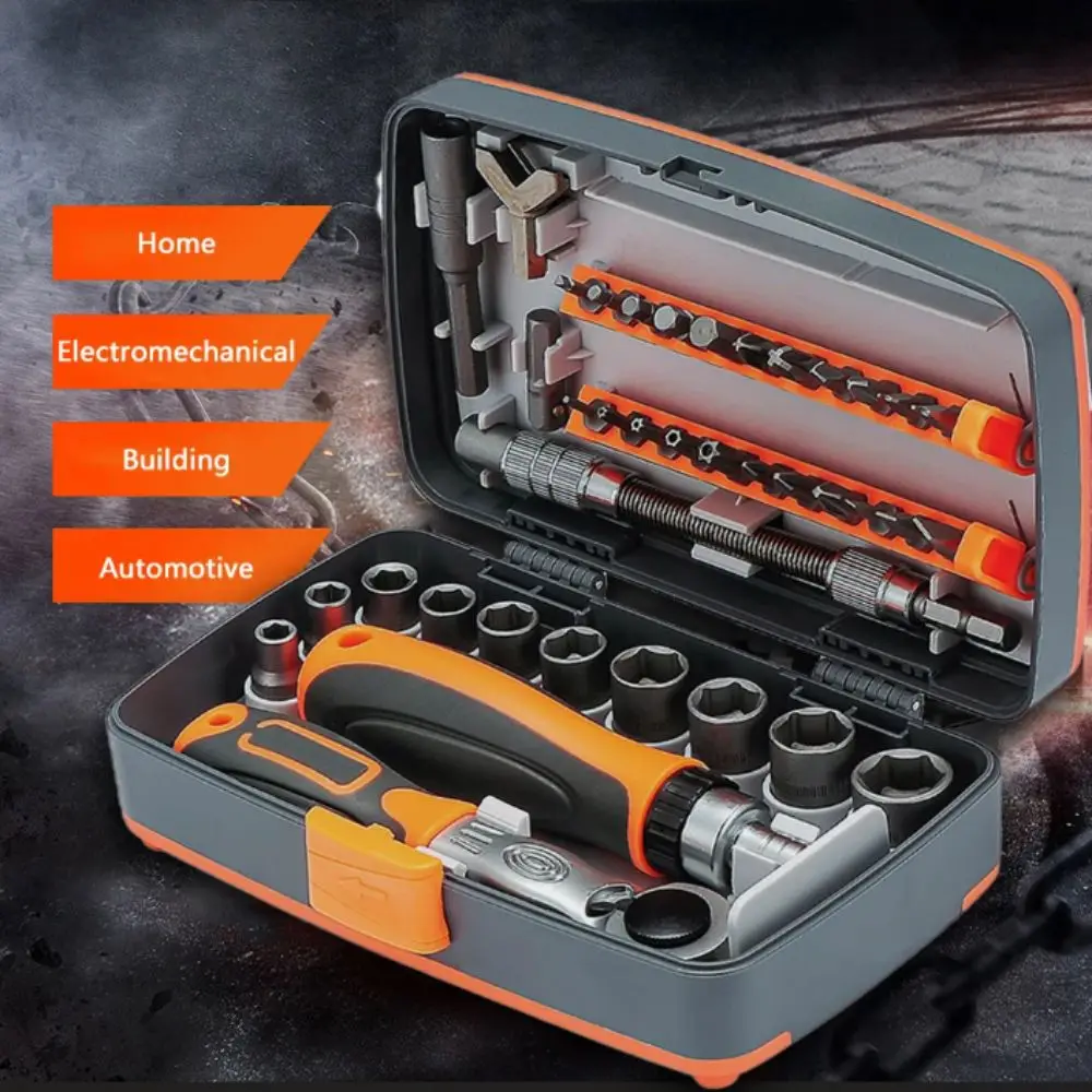Rotatable Screwdriver Head 38-In-1 Screwdriver Set Hardware Tool Versatile Design Multi Tools Set 38 In One
Rotatable Screwdriver Head 38-In-1 Screwdriver Set Hardware Tool Versatile Design Multi Tools Set 38 In One