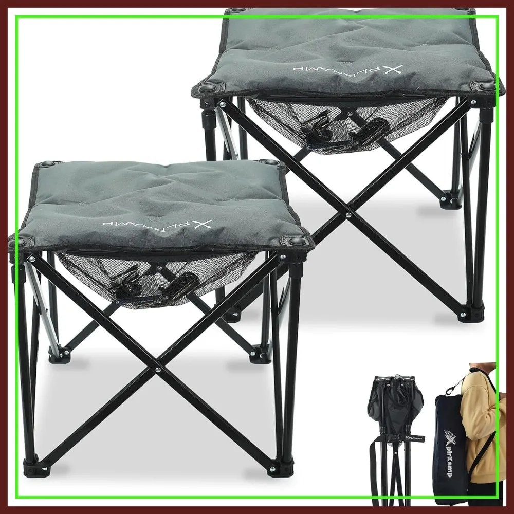 Padded Camping Stool, 18 Inch Wide, 500lb Capacity, Portable Outdoor Foot Rest with Storage Net and Carry Bag, Dark Green
Padded Camping Stool, 18 Inch Wide, 500lb Capacity, Portable Outdoor Foot Rest with Storage Net and Carry Bag, Dark Green