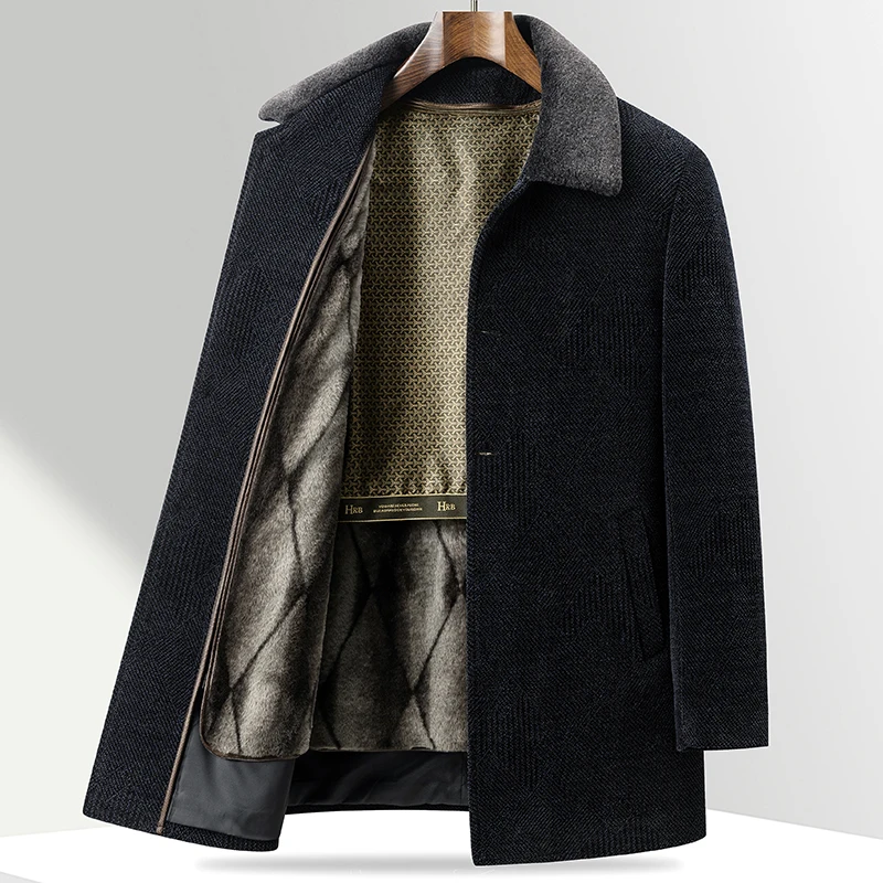 Осень-зима, мужские шерстяные плащи, однотонные шерстяные куртки высокого качества с индивидуальным воротником, роскошная брендовая мужская одежда
Осень-зима, мужские шерстяные плащи, однотонные шерстяные куртки высокого качества с индивидуальным воротником, роскошная брендовая мужская одежда
