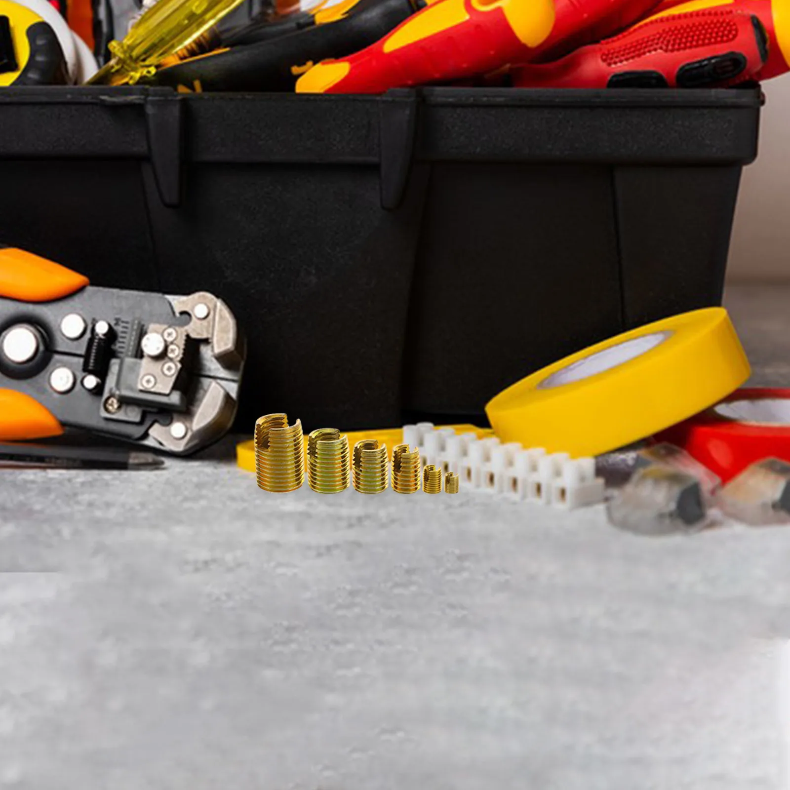 50pcs Carbon Steel Thread Inserts Kit Self Tapping Slotted Screws Repair Sleeves For Automotive Cylinder Head Repair Tool
50pcs Carbon Steel Thread Inserts Kit Self Tapping Slotted Screws Repair Sleeves For Automotive Cylinder Head Repair Tool