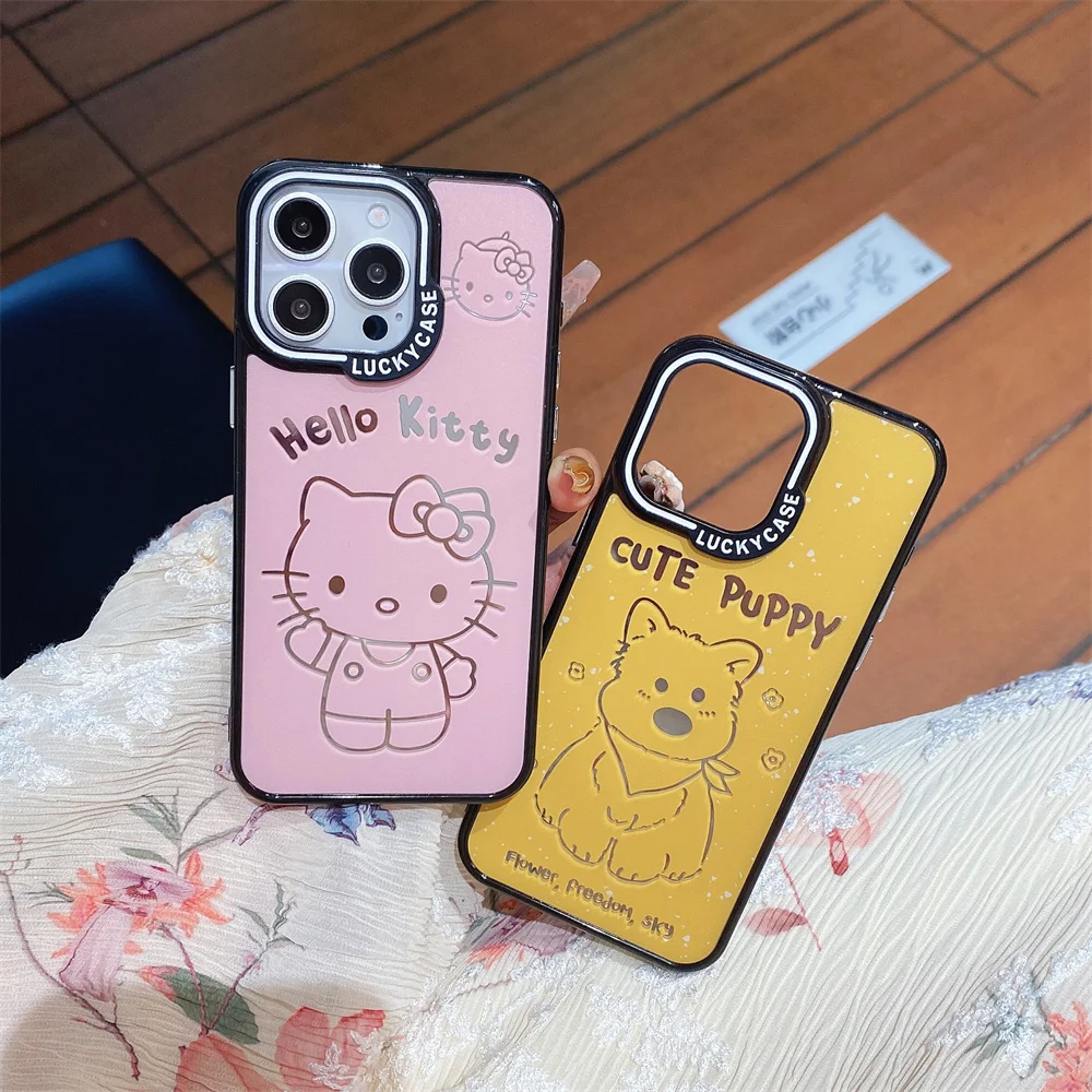 Cartoon Anime Hello Kitty Puppy pattern Phone Case For iPhone 16 15 14 13 12 Pro Max 14 15 Plus Cute Shockproof Back Cover
Cartoon Anime Hello Kitty Puppy pattern Phone Case For iPhone 16 15 14 13 12 Pro Max 14 15 Plus Cute Shockproof Back Cover