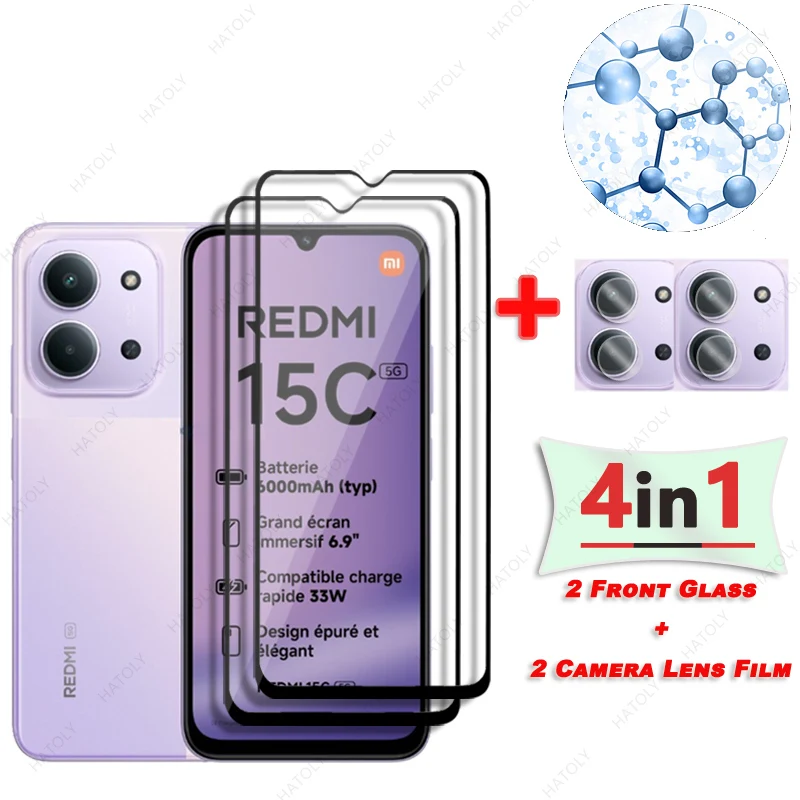 Для Xiaomi Redmi 15C 5G Стеклянная защитная пленка для экрана для Redmi 15C 5G Закаленное стекло с черным краем Защитная пленка для объектива камеры
Для Xiaomi Redmi 15C 5G Стеклянная защитная пленка для экрана для Redmi 15C 5G Закаленное стекло с черным краем Защитная пленка для объектива камеры