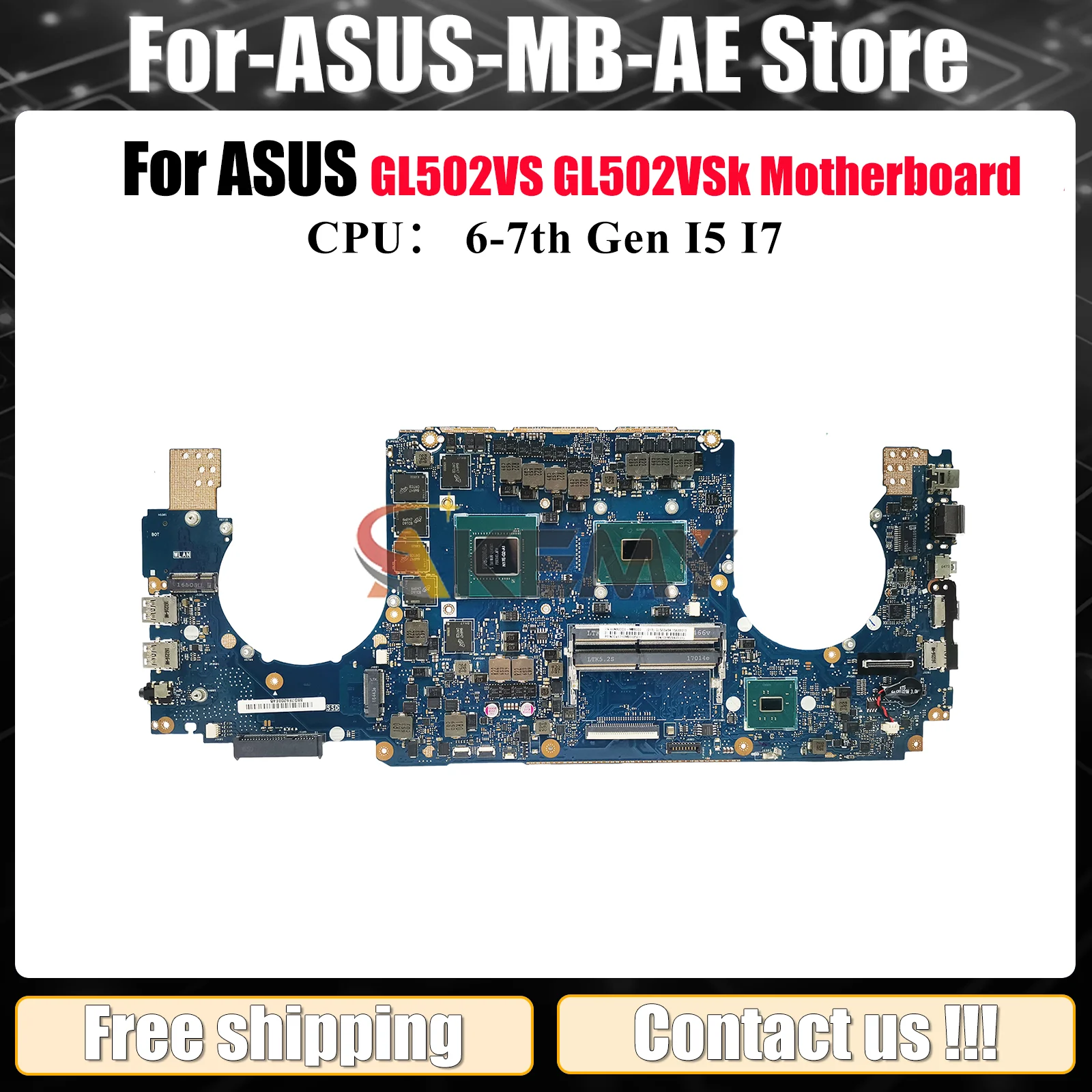 Материнская плата для ноутбука GL502VS для ASUS ROG Strix GL502VMK GL502V GL502VM, материнская плата для ноутбука с процессором I5 I7, 100% тестирование, ОК, быстрая доставка
Материнская плата для ноутбука GL502VS для ASUS ROG Strix GL502VMK GL502V GL502VM, материнская плата для ноутбука с процессором I5 I7, 100% тестирование, ОК, быстрая доставка