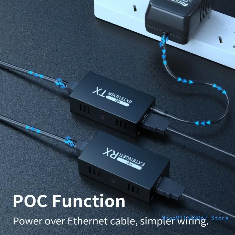 HDMIcompatible Extender 50m 60m Over Single Cat5e/6 Cable Supports 1080p 60Hz Video Transmission with 3D EDID Drop shipping
HDMIcompatible Extender 50m 60m Over Single Cat5e/6 Cable Supports 1080p 60Hz Video Transmission with 3D EDID Drop shipping