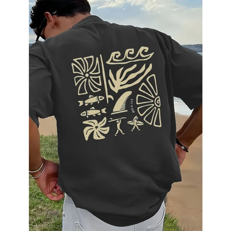 New Fashionable Printed Trendy T-shirt with Loose Letters for Couples, Round Neck, Casual and Versatile Half Sleeves
New Fashionable Printed Trendy T-shirt with Loose Letters for Couples, Round Neck, Casual and Versatile Half Sleeves