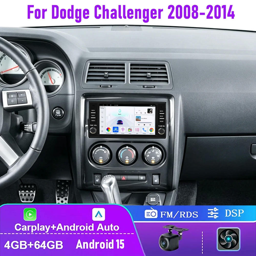 7" 4+64GB For Dodge Challenger 2008-2014 Car Radio Wireless Carplay Android 15 Auto Head Unit FM GPS Steering Wheel Control
7" 4+64GB For Dodge Challenger 2008-2014 Car Radio Wireless Carplay Android 15 Auto Head Unit FM GPS Steering Wheel Control