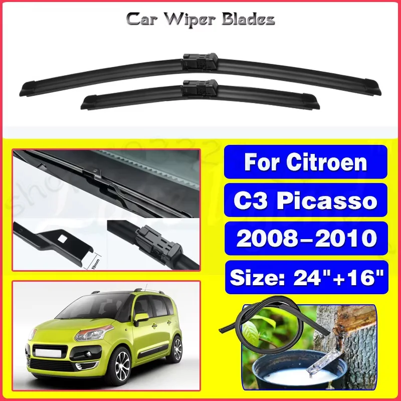 For Citroen C3 Picasso 2008 2009 2010 Windshield Windscreen Window Auto Accessories 24"+16" Silent upgrade version
For Citroen C3 Picasso 2008 2009 2010 Windshield Windscreen Window Auto Accessories 24"+16" Silent upgrade version