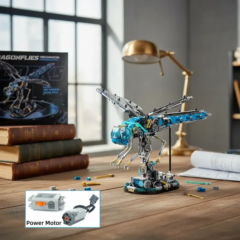 Набор строительных блоков «Механическая стрекоза» из 866 деталей, креативный конструктор животных, настольное украшение, модель, идеальный подарок на день рождения для детей
Набор строительных блоков «Механическая стрекоза» из 866 деталей, креативный конструктор животных, настольное украшение, модель, идеальный подарок на день рождения для детей