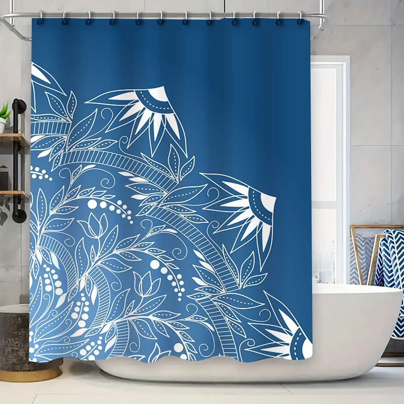 Креативная сине-белая занавеска для душа с цветочным дизайном для декора ванной комнаты, водонепроницаемая ткань, современные аксессуары для дома! (Cu
Креативная сине-белая занавеска для душа с цветочным дизайном для декора ванной комнаты, водонепроницаемая ткань, современные аксессуары для дома! (Cu