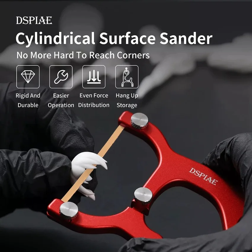 DSPIAE AT-CSS Hobby Sanding Tools Curved Surface Sander Crevice Grinder Cylindrical Surface Sander for DIY Craft and Woodworking
DSPIAE AT-CSS Hobby Sanding Tools Curved Surface Sander Crevice Grinder Cylindrical Surface Sander for DIY Craft and Woodworking