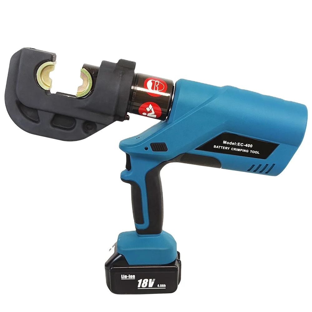 EC-400 16-400 Sqmm Battery Operated Steel Hydraulic Crimper for Cu Al Cable Automatic Cable Cutter
EC-400 16-400 Sqmm Battery Operated Steel Hydraulic Crimper for Cu Al Cable Automatic Cable Cutter
