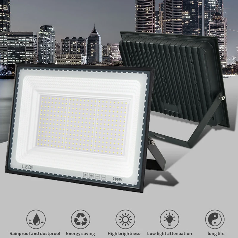 IP66 LED Floodlight 30W 50W 100W 150W 200W Waterproof Outdoor Projector Exterior Spotlight For Garden Street Garage Lighting
IP66 LED Floodlight 30W 50W 100W 150W 200W Waterproof Outdoor Projector Exterior Spotlight For Garden Street Garage Lighting