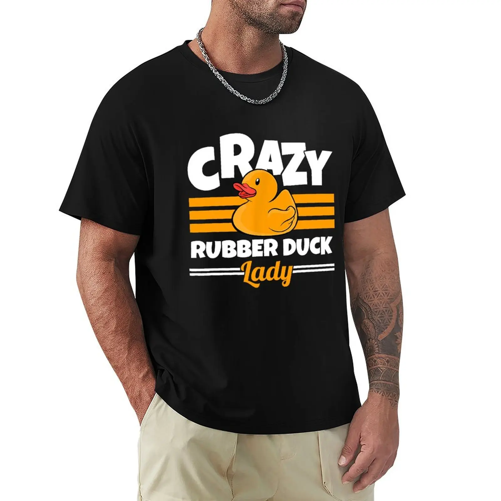 Crazy Rubber Duck Lady T-Shirt Basic Daily Outfit Short Sleeve Tee
Crazy Rubber Duck Lady T-Shirt Basic Daily Outfit Short Sleeve Tee