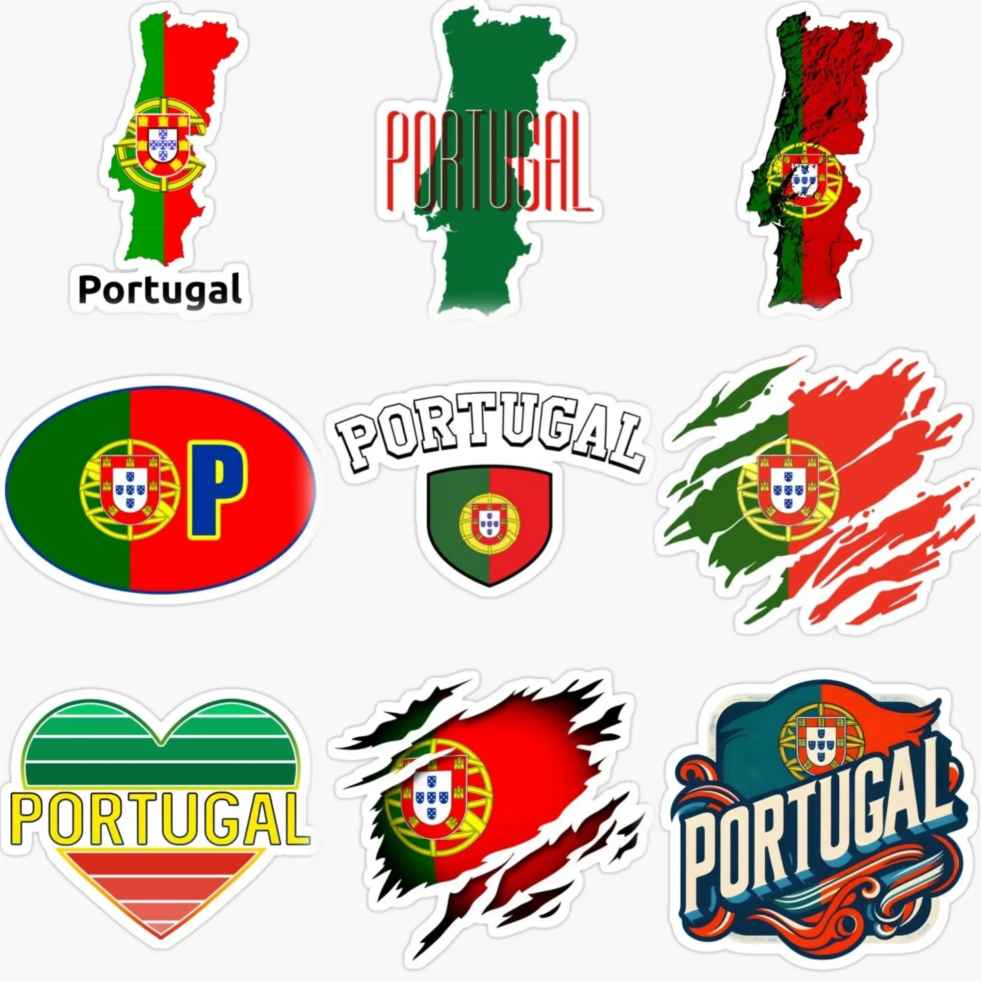 Portugal Flag Map National Emblem Creative PVC Sticker for Decorate Car Motorcycle Bicycle Helmet Window Wall Decal Accessories
Portugal Flag Map National Emblem Creative PVC Sticker for Decorate Car Motorcycle Bicycle Helmet Window Wall Decal Accessories