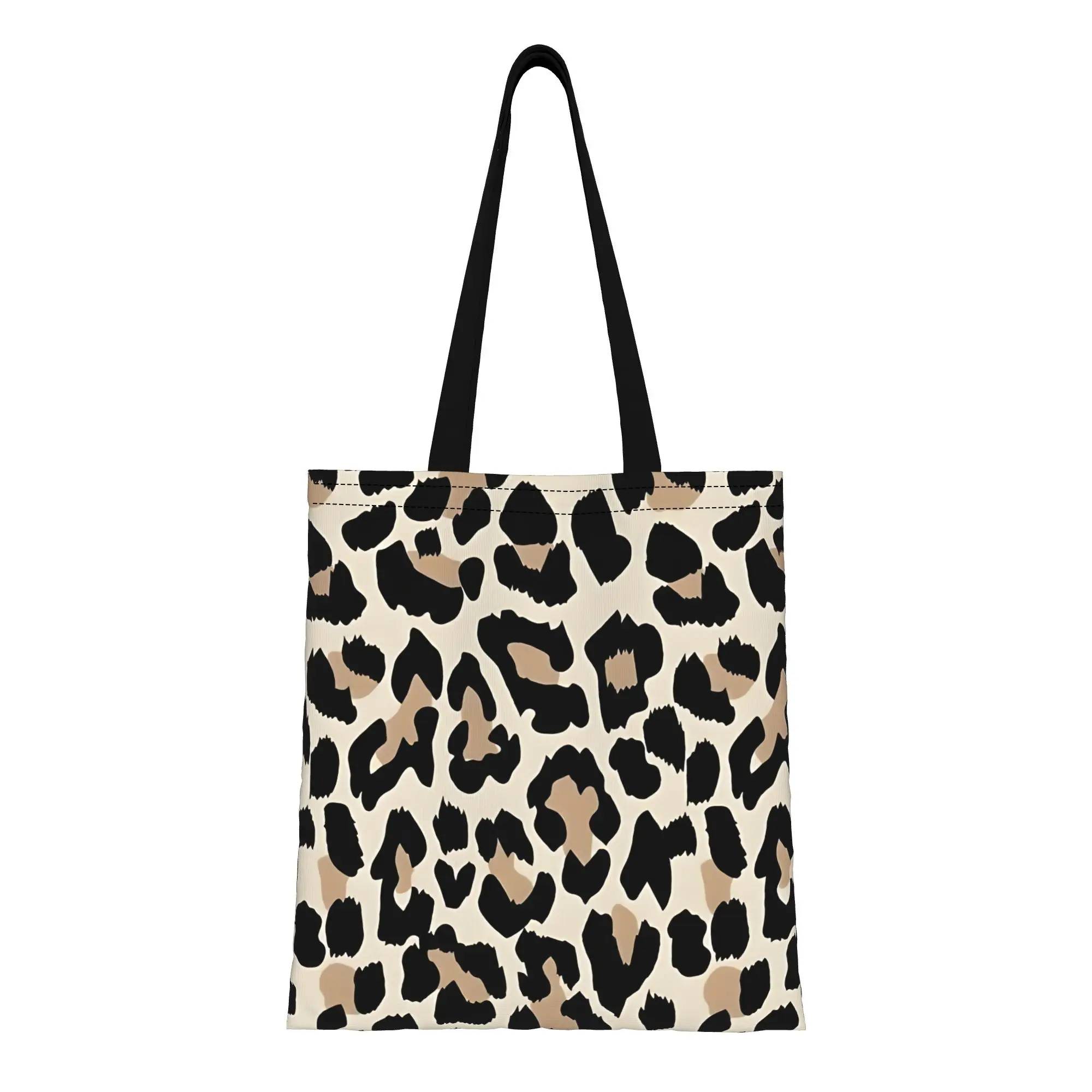 Сумка-тоут из холщовой ткани с леопардовым принтом, идеальная для активного отдыха, женская сумка с верхней ручкой
Сумка-тоут из холщовой ткани с леопардовым принтом, идеальная для активного отдыха, женская сумка с верхней ручкой