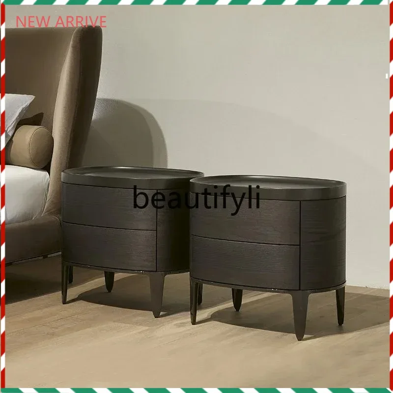 D2520 Minimalist Oval Oak Bedside Cabinet Drawer Cabinet
D2520 Minimalist Oval Oak Bedside Cabinet Drawer Cabinet