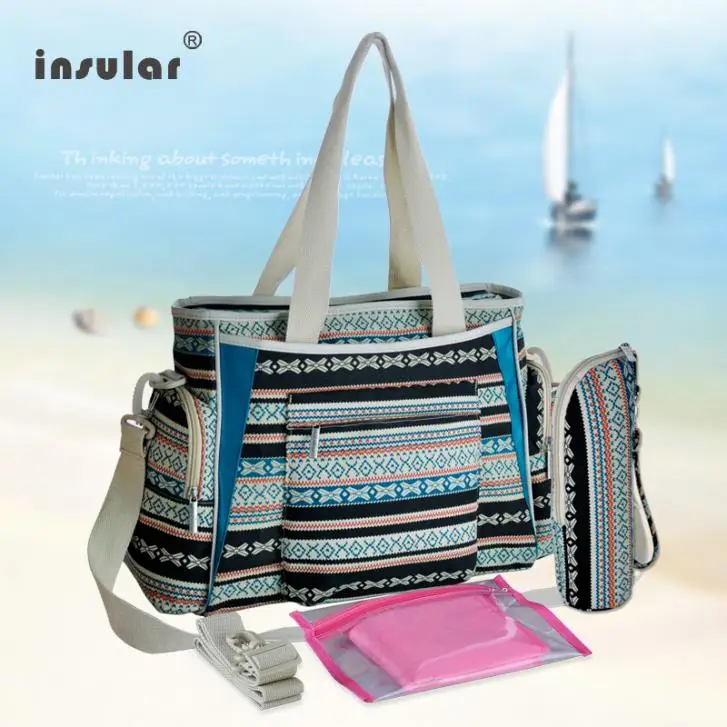 INSULAR Multicolored Baby Diaper Bag Large-capacity Fashionable Mother Maternity Bag Baby Stroller Nappy Bag Nursing Mother Bags
INSULAR Multicolored Baby Diaper Bag Large-capacity Fashionable Mother Maternity Bag Baby Stroller Nappy Bag Nursing Mother Bags