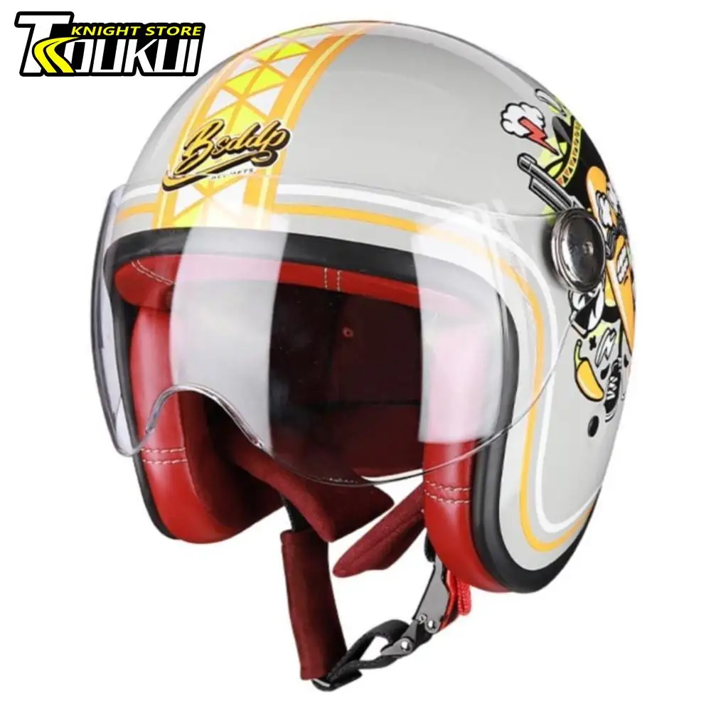 DOT Approved Retro Helmet Motorcycle Moto Helmet Four Season Germany Style Vintage Full Face Capacete Men Women Open Face Helmet
DOT Approved Retro Helmet Motorcycle Moto Helmet Four Season Germany Style Vintage Full Face Capacete Men Women Open Face Helmet