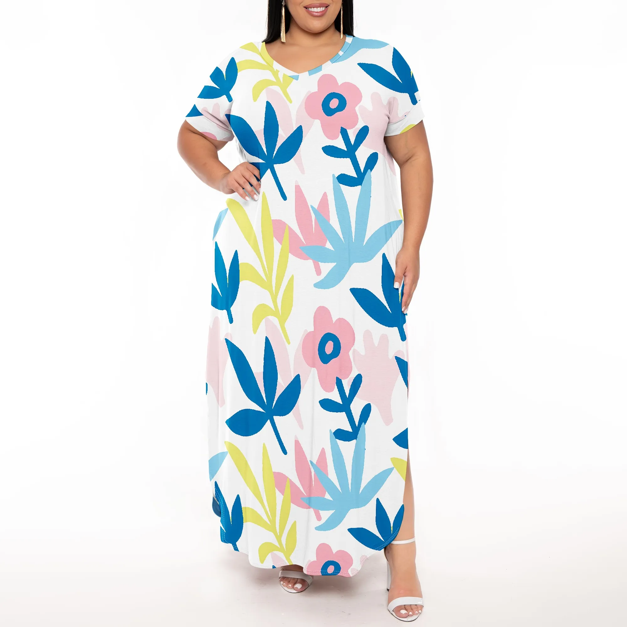 Modern Floral Print Plus Size Long Sleeve Dress with Belt for Perfect Spring Style
Modern Floral Print Plus Size Long Sleeve Dress with Belt for Perfect Spring Style