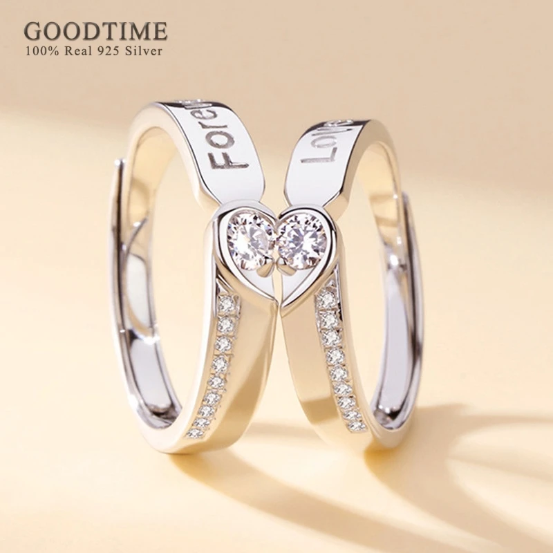 Модное кольцо из чистого серебра 925 пробы 100% для женщин и мужчин Love Forever Heart с цирконием, ювелирные изделия, подарок на годовщину для пары
Модное кольцо из чистого серебра 925 пробы 100% для женщин и мужчин Love Forever Heart с цирконием, ювелирные изделия, подарок на годовщину для пары