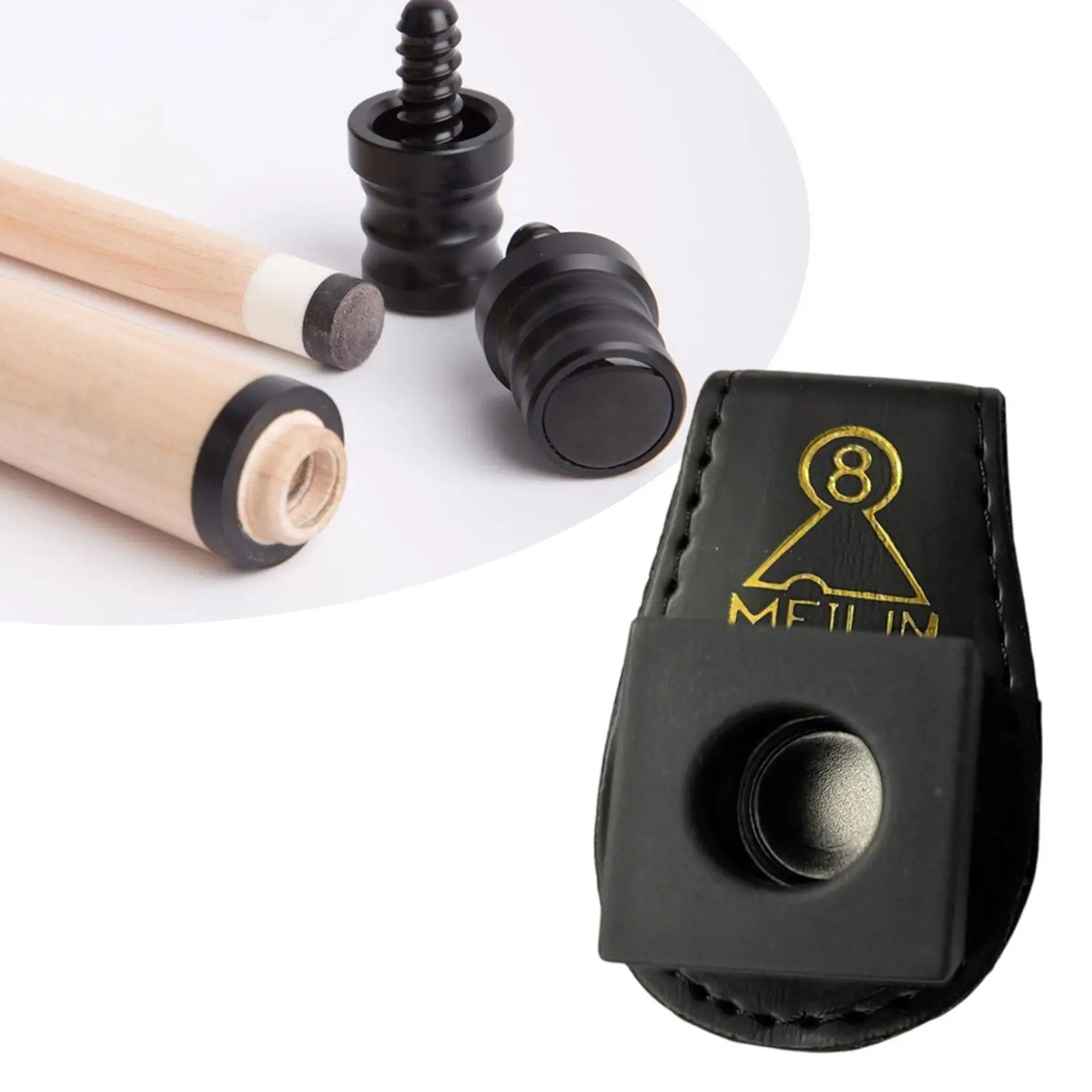 Snooker Chalk Holder Portable Carrier Box PU Leather Pocket Chalk Case Lightweight Belt Clip for Billiards Supplies
Snooker Chalk Holder Portable Carrier Box PU Leather Pocket Chalk Case Lightweight Belt Clip for Billiards Supplies