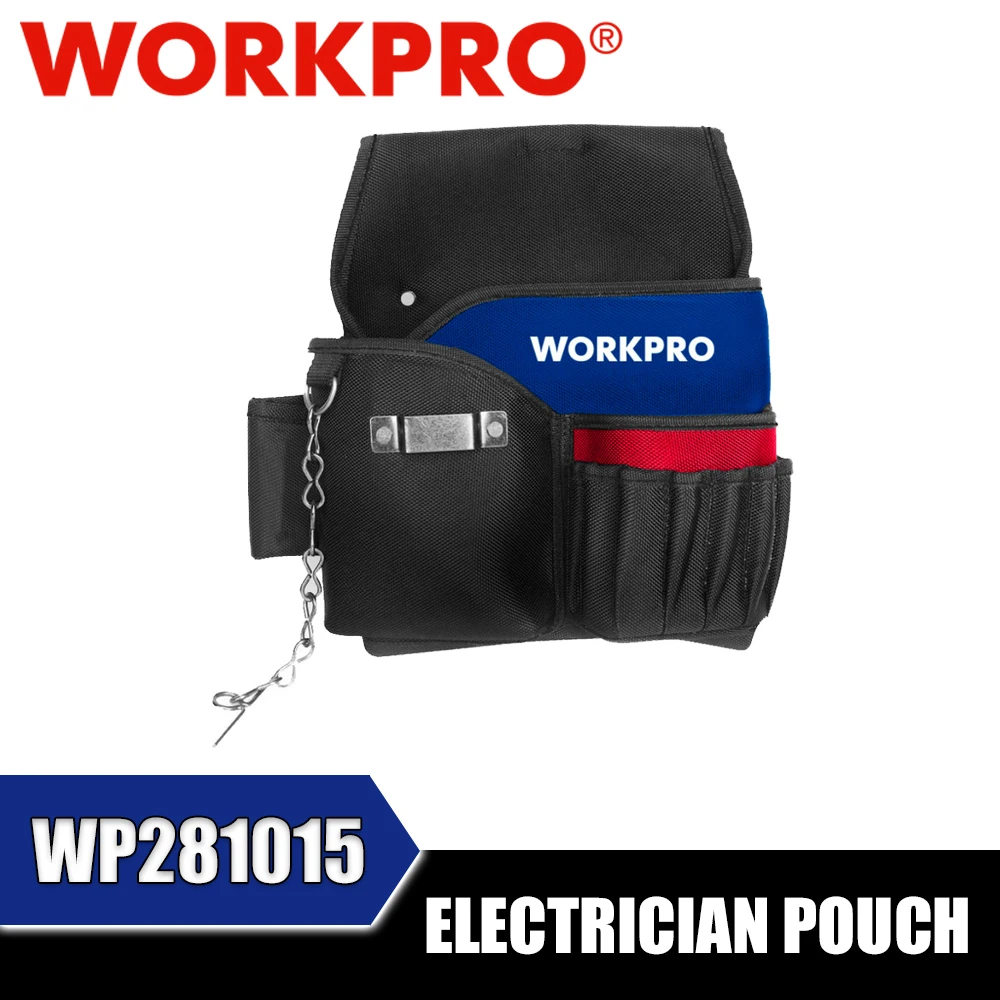 WORKPRO WP281015 Electrician Pouch Various Pockets for Tools Durable, Easy To Carry Power Tool Accessories
WORKPRO WP281015 Electrician Pouch Various Pockets for Tools Durable, Easy To Carry Power Tool Accessories