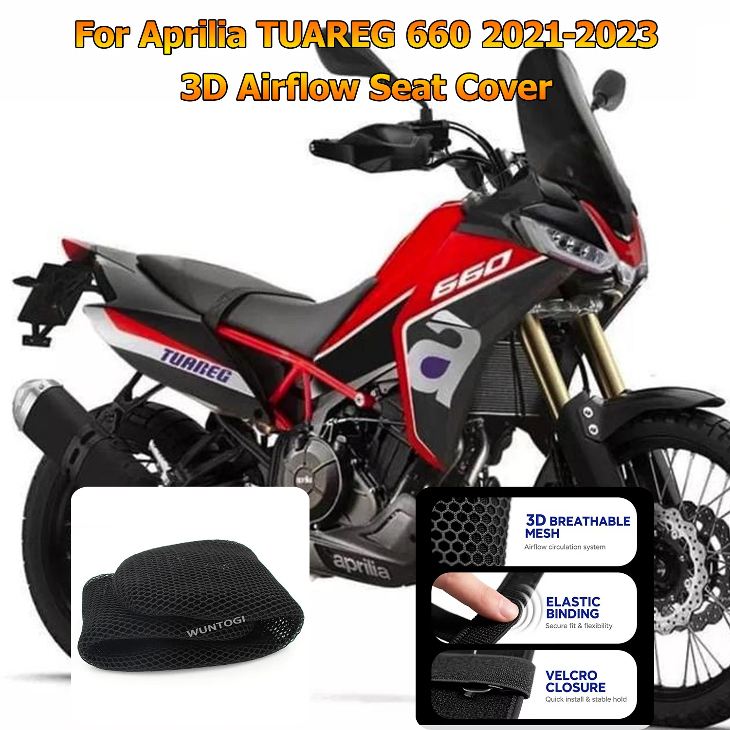 NEW For APRILIA Tuareg660 Tuareg 660 2021-2023 Motorcycle Anti-Slip Seat Cover 3D Honeycomb Mesh Heat Insulation Protect Cushion
NEW For APRILIA Tuareg660 Tuareg 660 2021-2023 Motorcycle Anti-Slip Seat Cover 3D Honeycomb Mesh Heat Insulation Protect Cushion